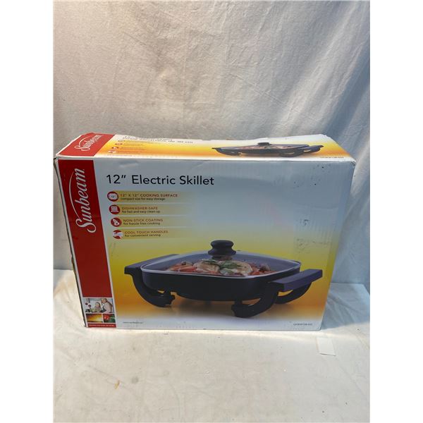 New sunbeam 12" electric skillet