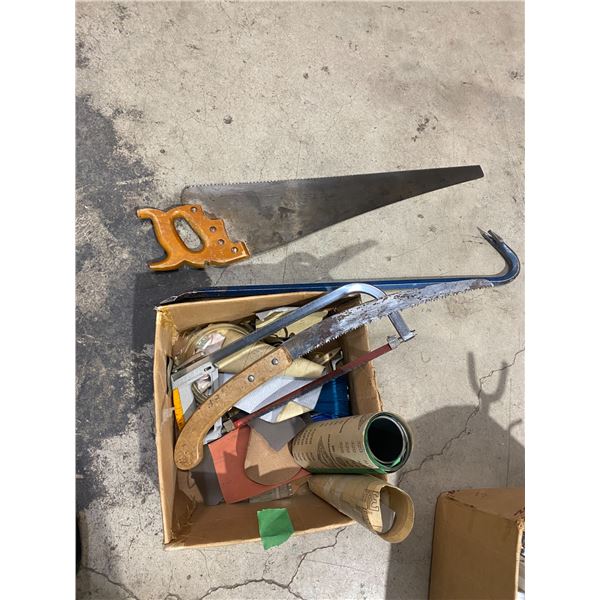 Tools, sandpaper etc