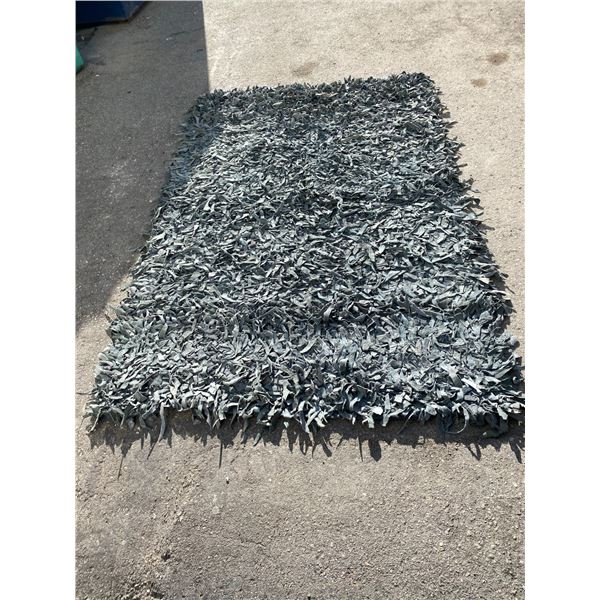 Leather rug 5x8 feet