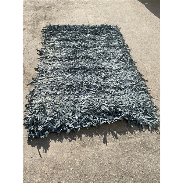 Leather rug 5x8 feet