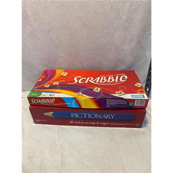 Pictionary and scrabble