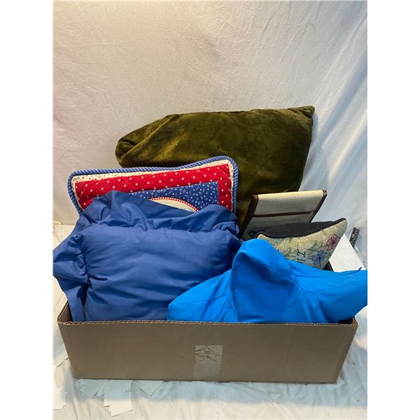 Assorted pillows
