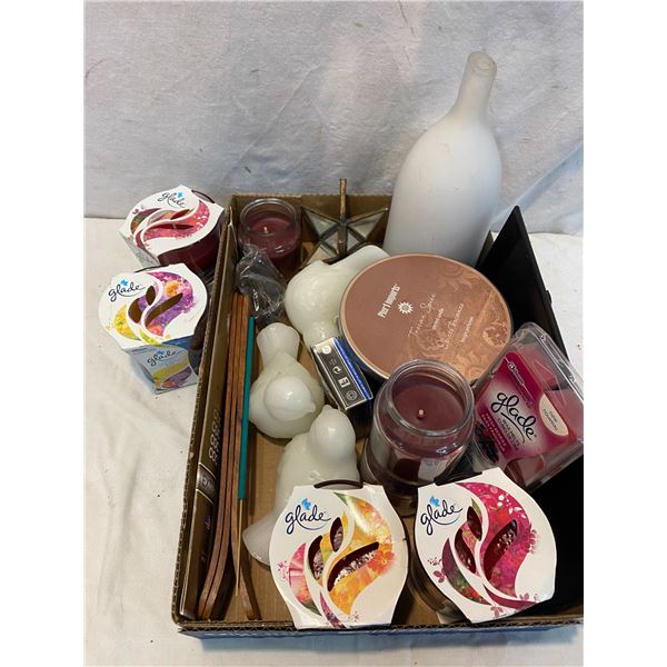 Assorted candles etc