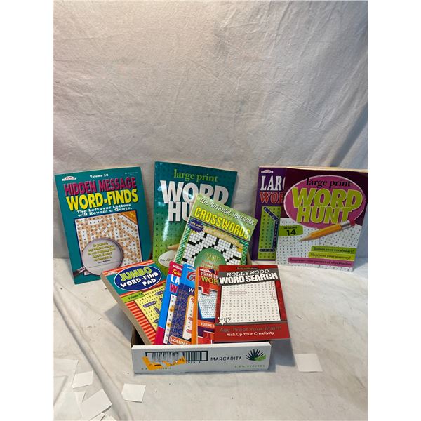 Word finds and crosswords