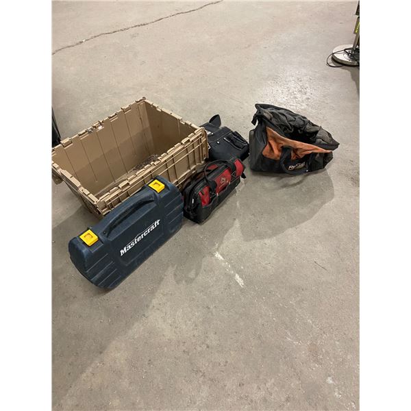 Bin and tool bags empty