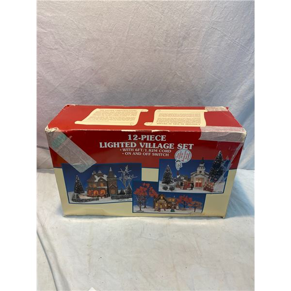Lighted village set