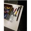 Image 2 : TRAY OF TOOLS, HAMMER, LIGHTBULBS