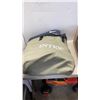 Image 2 : BOX OF HEDGE TRIMMER, ROLLER BLADES AND MORE WITH INTEX SELF INFLATING QUEENSIZE AIR MATTRESS