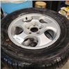 Image 2 : SET OF 4  YOKOHAMA 235 65 R16 TIRES ON 5 BOLT RIMS OFF SATURN VUE