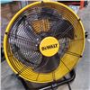 Image 2 : DEWALT 18" DRUM FAN TESTED AND WORKING