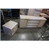 Image 1 : PALLISER 3 DRAWER DRESSER AND 2 DRAWER NIGHTSTAND