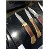 Image 2 : 4 FOLDING POCKET KNIVES - INCLUDES BUCK 110 AND WAPPEN ROSTFREI KNIVES