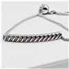 Image 1 : NEW STERLING SILVER DIAMOND BRACELET, 26 DIAMONDS (0.10CTS), W/A $660.00