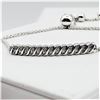 Image 2 : NEW STERLING SILVER DIAMOND BRACELET, 26 DIAMONDS (0.10CTS), W/A $660.00