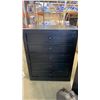 Image 1 : BLACK 5 DRAWER DRESSER