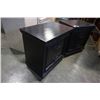 Image 2 : PAIR OF BLACK PAINTED 2 DRAWER NIGHTSTANDS