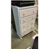 Image 1 : WHITE/OFF WHITE 5 DRAWER DRESSER