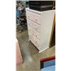Image 2 : WHITE/OFF WHITE 5 DRAWER DRESSER
