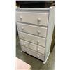 Image 3 : WHITE/OFF WHITE 5 DRAWER DRESSER
