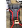 Image 2 : BLACK/RED ROCKER GAMING CHAIR WITH CORD NO POWER OR AUDIO