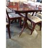 Image 3 : MAHOGANY DINING TABLE AND 6 CHAIRS