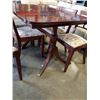 Image 3 : MAHOGANY DINING TABLE AND 6 CHAIRS