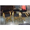 Image 1 : 3 FOLDING DIRECTORS CHAIRS