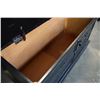 Image 3 : VINTAGE BLACK STORAGE BENCH