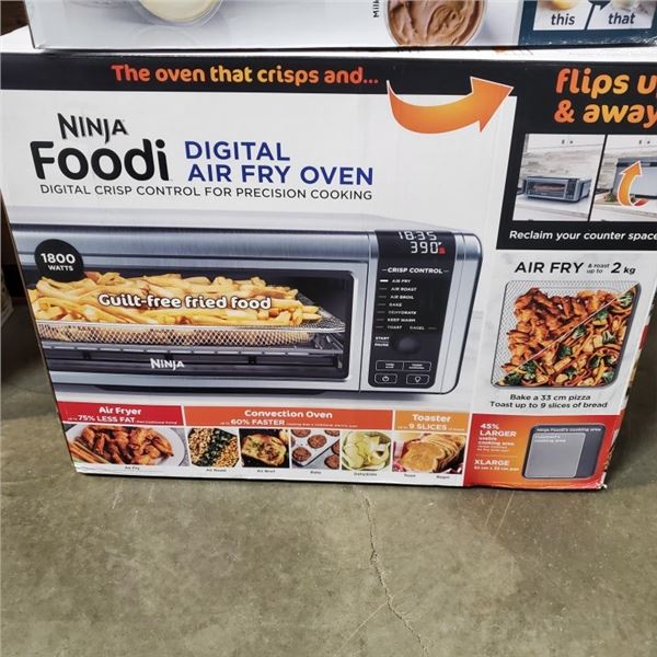 AS NEW NINJA FOODI DIGITAL AIR FRY OVEN WITH DIGITAL CRISP CONTROL