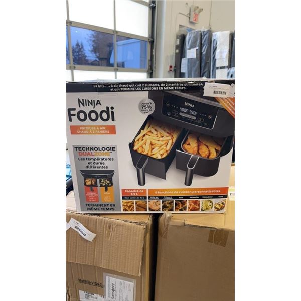 AS NEW NINJA FOODI 2 BASKET DUAL ZONE AIR FRYER