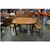 Image 1 : GPLAN TEAK DINING TABLE WITH JACKNIFE LEAF AND 7 CHAIRS