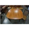 Image 2 : GPLAN TEAK DINING TABLE WITH JACKNIFE LEAF AND 7 CHAIRS