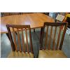 Image 8 : GPLAN TEAK DINING TABLE WITH JACKNIFE LEAF AND 7 CHAIRS