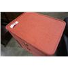 Image 2 : SMALL PINK MICROFIBRE 3 DRAWER NIGHTSTAND