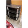 Image 1 : BLACK PLATEAU 4 TIER SHELVING UNIT