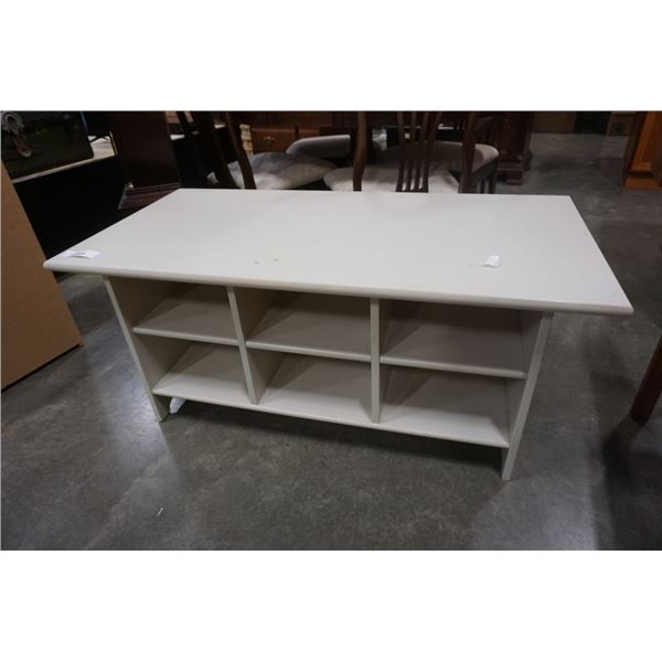 WHITE CUBILE SECTION COFFEE TABLE