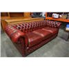 Image 2 : RED TUFTED LEATHER SOFA