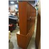 Image 8 : MID CENTURY TEAK 2 PIECE DISPLAY CABINET