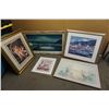 Image 1 : 2 FRAMED PAINTINGS AND 3 FRAMED PRINTS