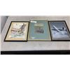 Image 1 : FRAMED JAPANESE PICTURE, AIRPLANE AND ETCHING