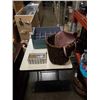 Image 1 : WICKER BASKET, WINE CRATE, PURSE AND SPORTS CARDS