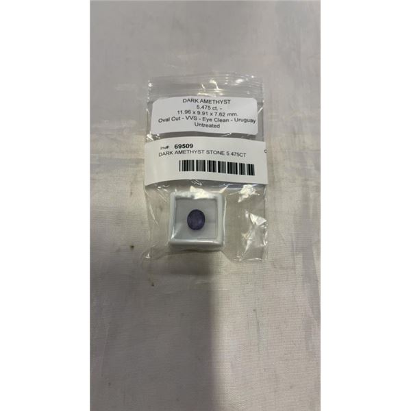 DARK AMETHYST STONE 5.475CT