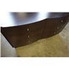 Image 2 : MODERN 6 DRAWER DOUBLE BOW FRONT DRESSER AND 2 DRAWER NIGHTSTAND