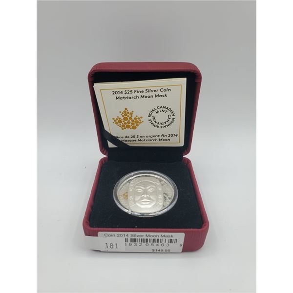 2014 $25 Silver Coin