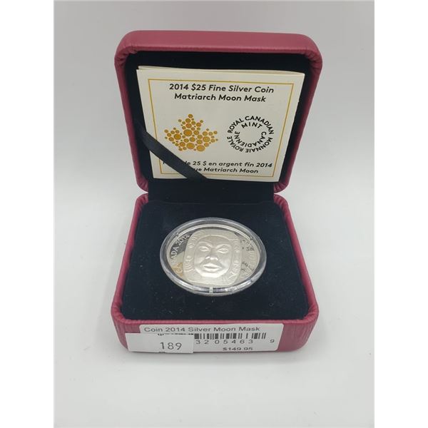 2014 $25 Silver Coin