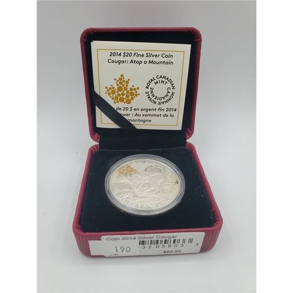 2014 $20 Silver Coin