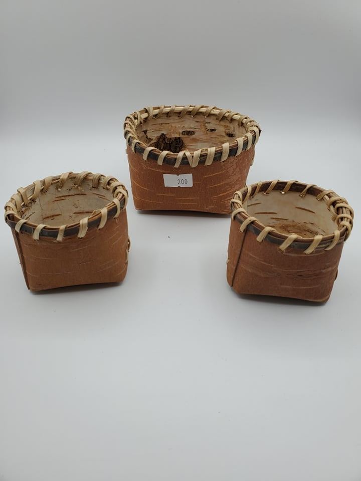 Aboriginal Birchbark Berry Baskets