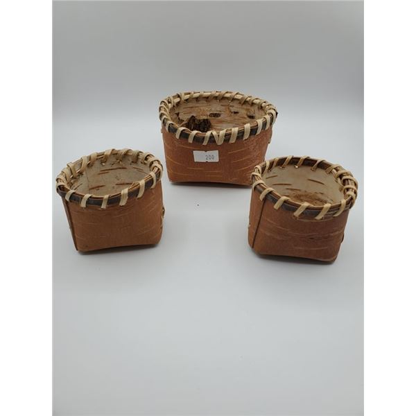 Aboriginal Birchbark Berry Baskets