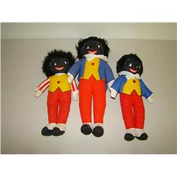 Lot of Three Golliwog Dolls