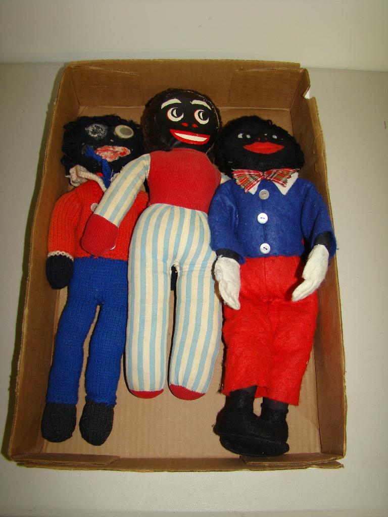 Lot Of Three Golliwog Dolls lot-of-three-golliwog-dolls